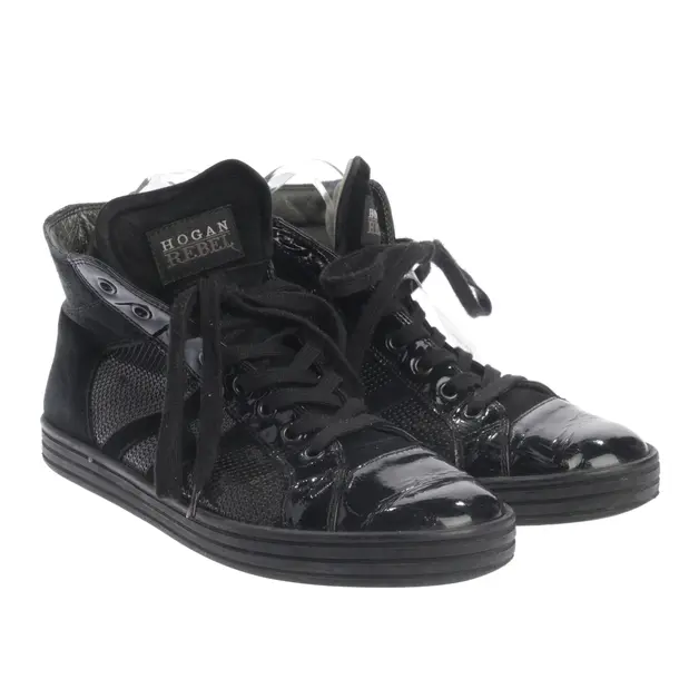 High-Top Sneakers in Black, , Hogan