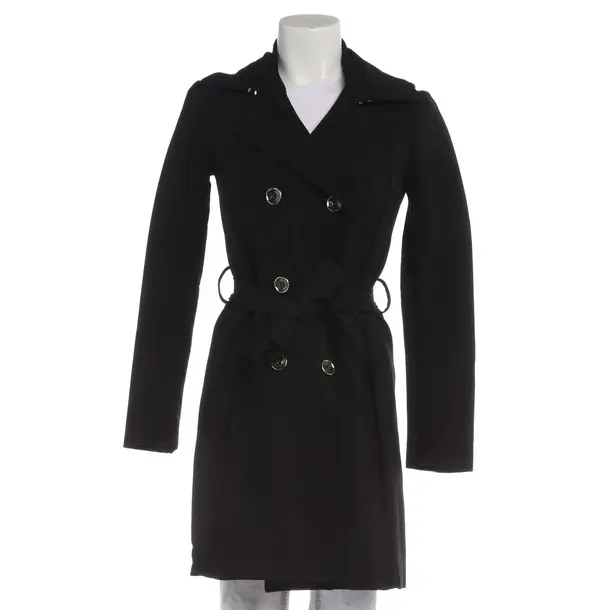 Mid-Season Coat in Black, Polyamide, Patrizia Pepe