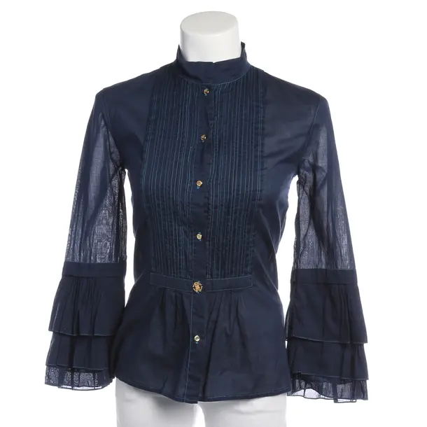 Blouse in Blue, Cotton, Roberto Cavalli