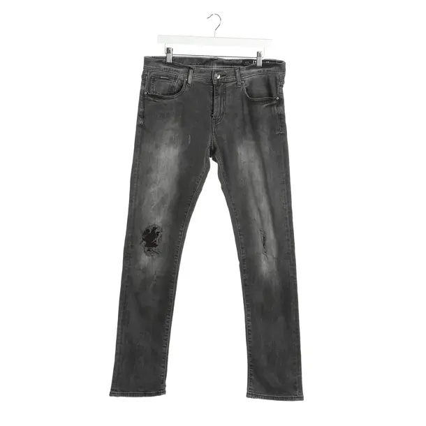 Straight Fit Jeans in Gray, Cotton, Armani Exchange
