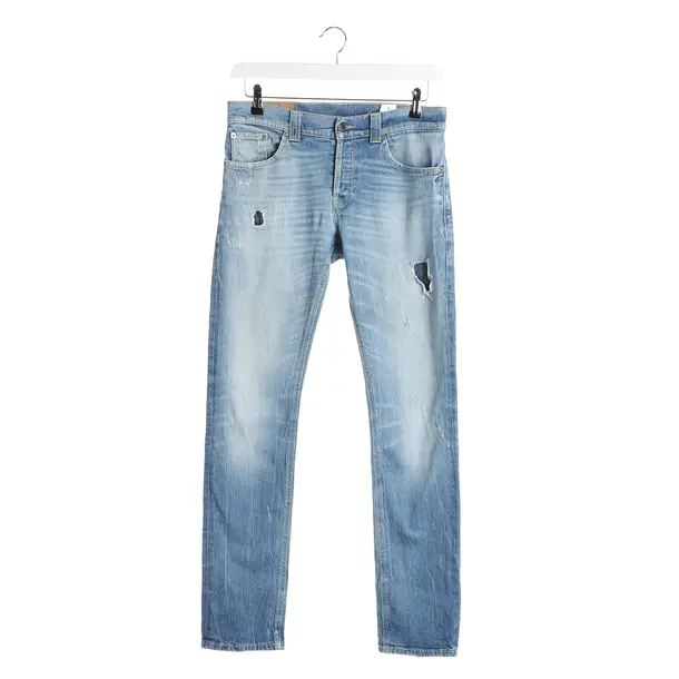 Straight Fit Jeans in Blue, Cotton, Dondup