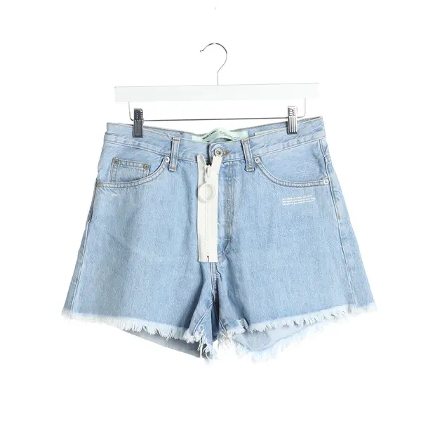 Shorts in Blue, Cotton, Off-White