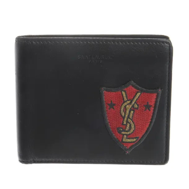 Geldbörse in Schwarz, Leder, Saint Laurent