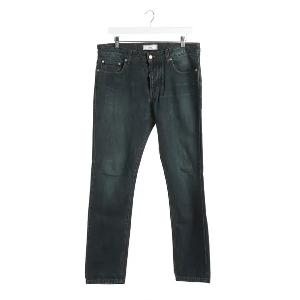 Straight Fit Jeans in Blue, Cotton, Ami Paris