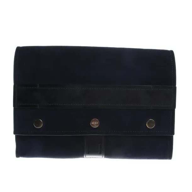 Clutch in Blau, Leder, Kenzo