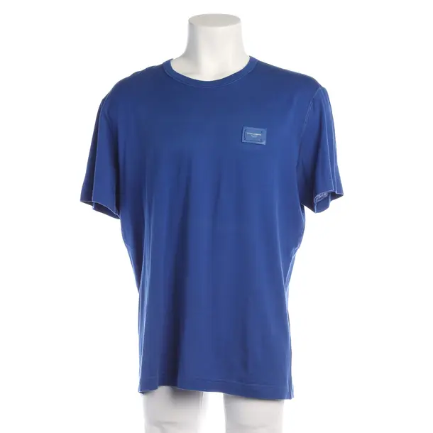 T-Shirt in Blau, Baumwolle, Dolce & Gabbana
