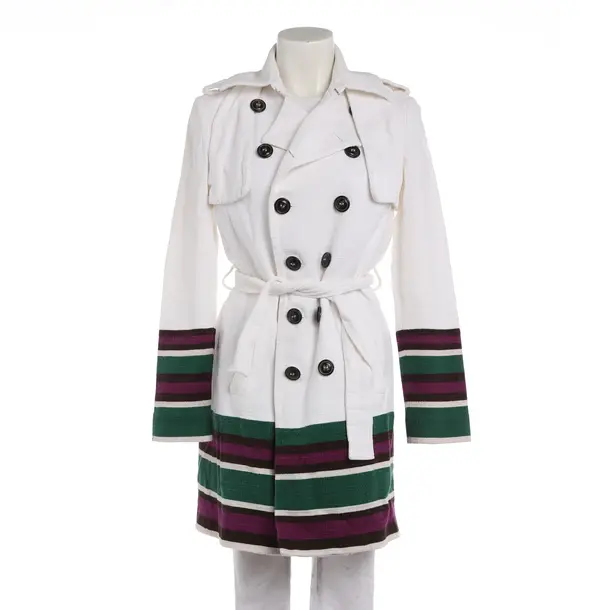 Übergangsmantel in Weiß, Baumwolle, Dsquared
