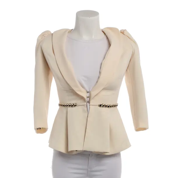 Blazer in White, Polyester, Elisabetta Franchi