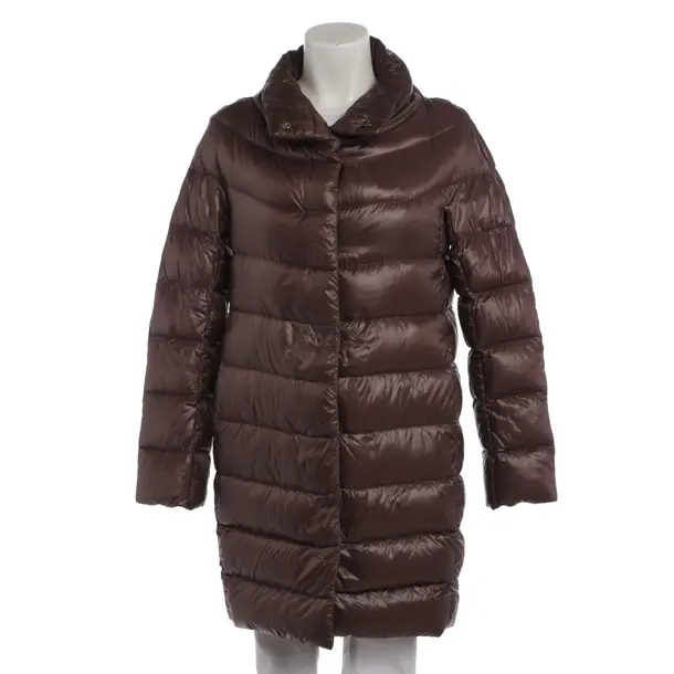 Mid-Season Coat in Brown, Polyimide, Herno