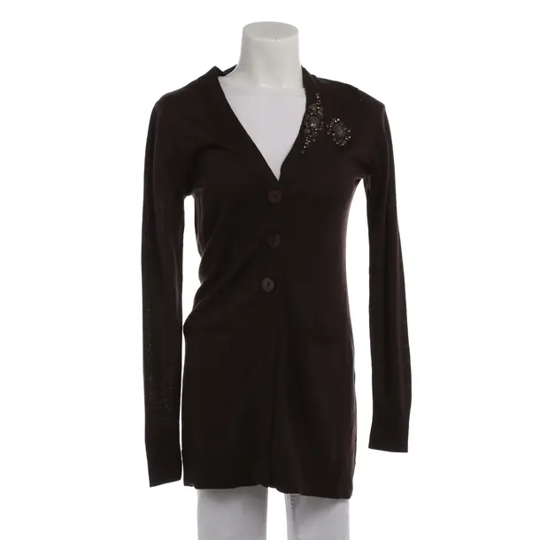 Strickjacke in Braun, Wolle, Maliparmi