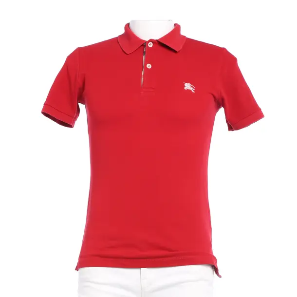 Polo Shirt in Red, Cotton, Burberry Brit