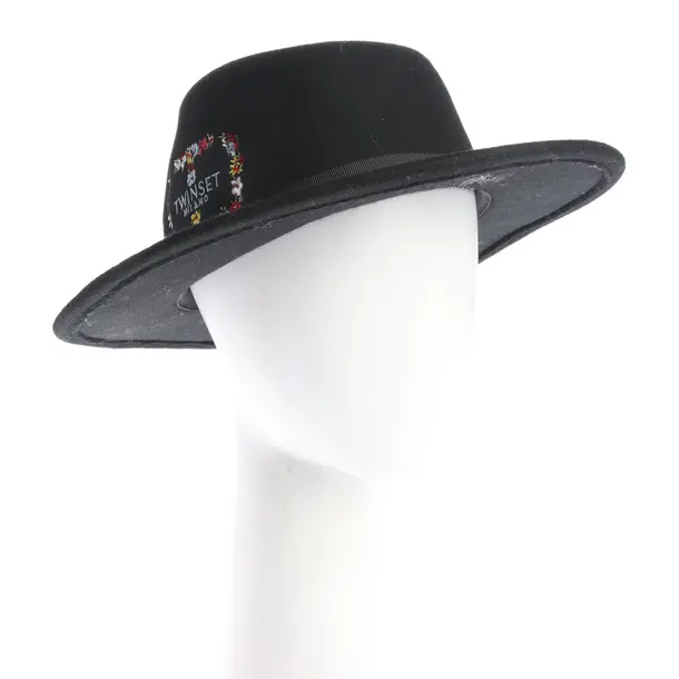 Hat in Black, Wool, Twin Set