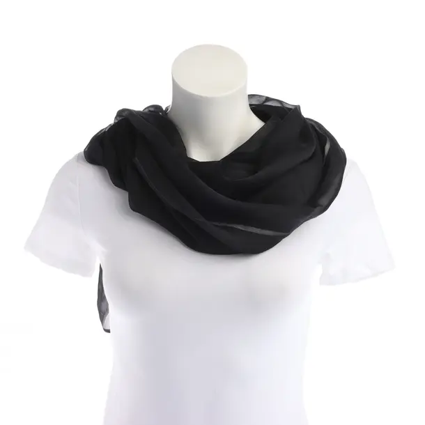 Tuch in Schwarz, Seide, Moschino
