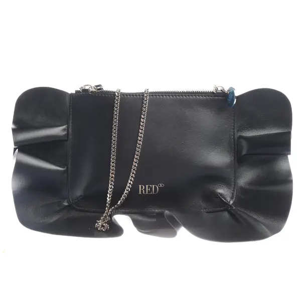 Abendtasche in Schwarz, Leder, Red Valentino