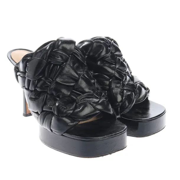 Heeled Sandals in Black, , Bottega Veneta
