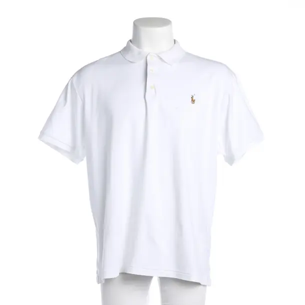 Poloshirt in Weiß, Baumwolle, Polo Ralph Lauren