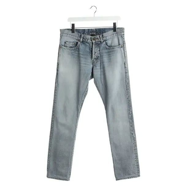Jeans Straight Fit in Blau, Baumwolle, Saint Laurent