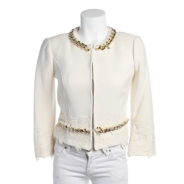 Blazer in White, Polyester, Elisabetta Franchi