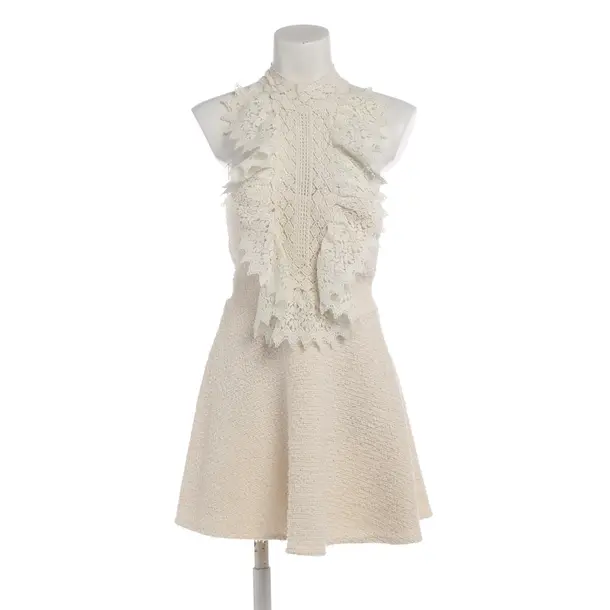 Cocktailkleid in Weiß, Baumwolle, Elisabetta Franchi