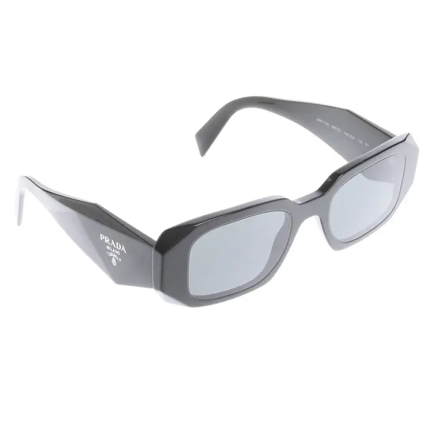 Sonnenbrille in Schwarz, Kunststoff, Prada