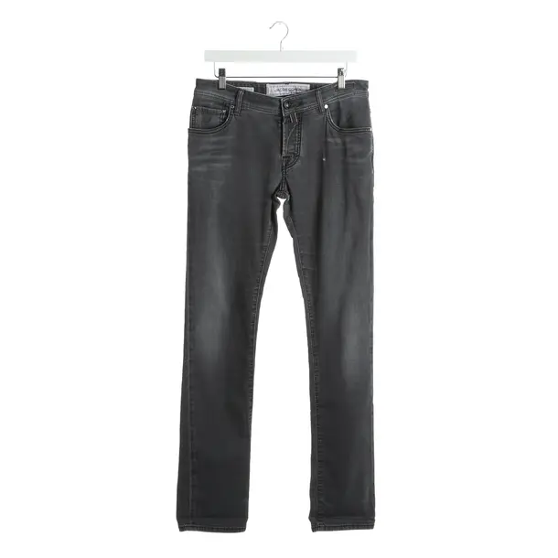 Jeans Straight Fit in Grau, Baumwolle, Jacob Cohen
