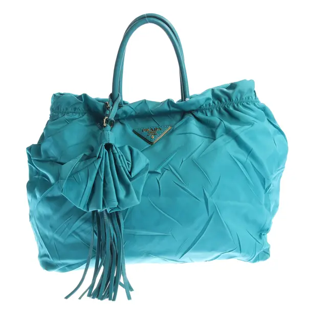 Handtasche, in Türkis, Polyamid, Prada