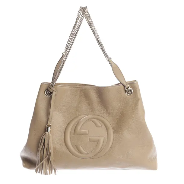 Schultertasche in Braun, Leder, Gucci
