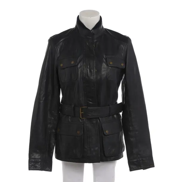 Lederjacke in Blau, Leder, Tommy Hilfiger