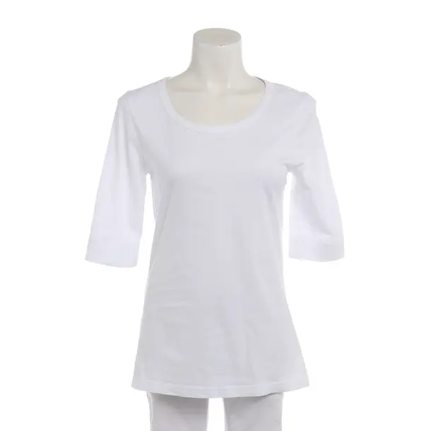 Shirt in White, Cotton, Closed