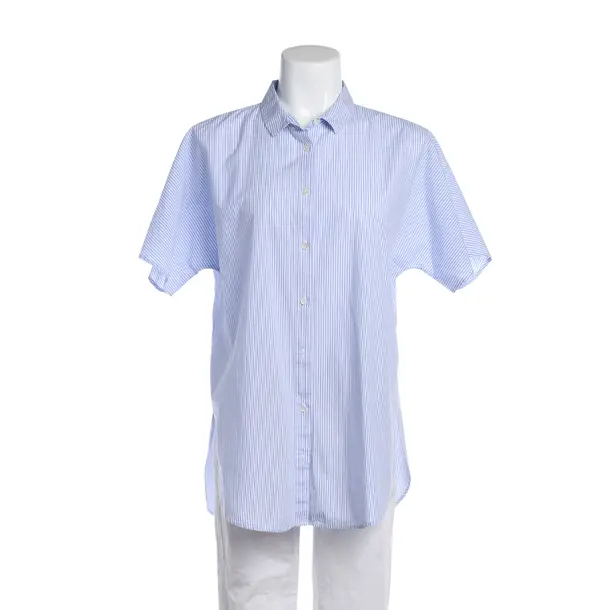 Bluse in Blau, Baumwolle, Closed