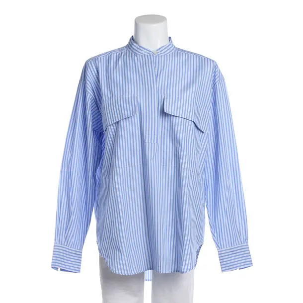 Bluse in Blau, Baumwolle, Closed