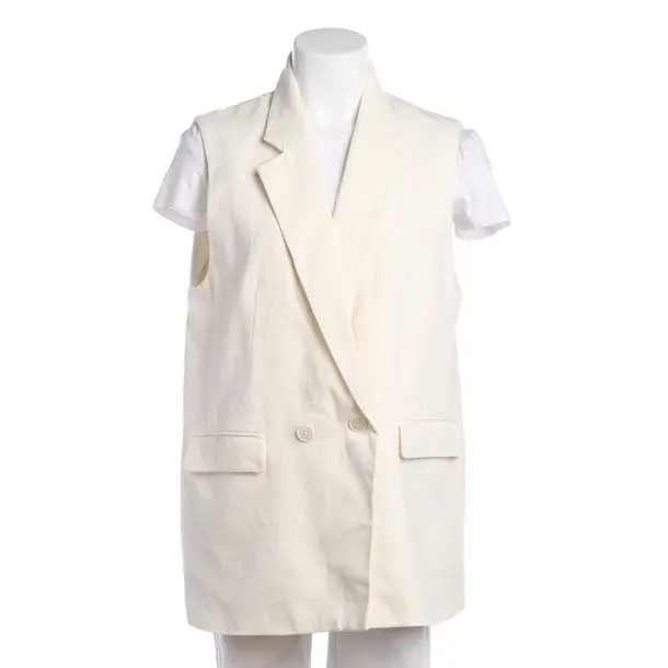 Vest in White, Linen, Drykorn