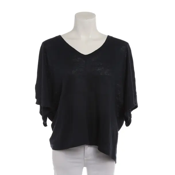 Shirt in Blue, Linen, Closed