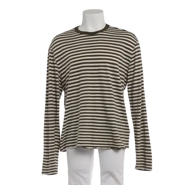 Long Sleeve Shirt in Green, Cotton, 7 for all mankind