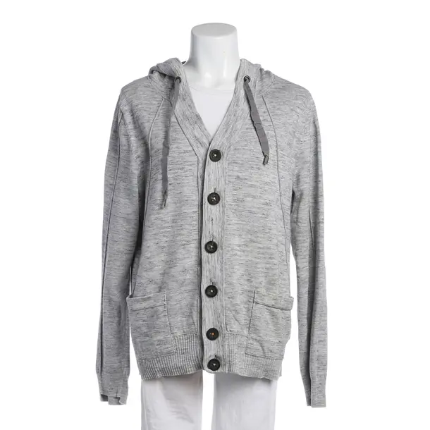 Strickjacke in Grau, Baumwolle, Hugo Boss Orange