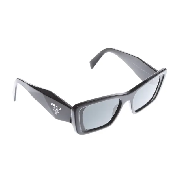 Sonnenbrille in Schwarz, Kunststoff, Prada