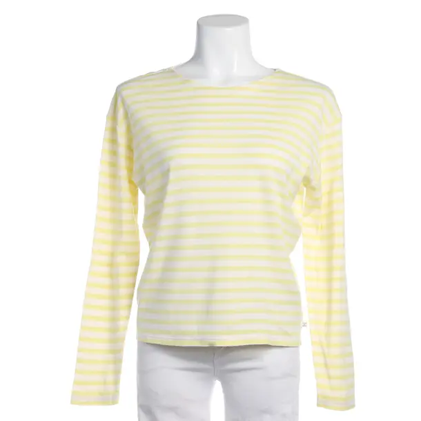 Long Sleeve Shirt in White, Cotton, Closed