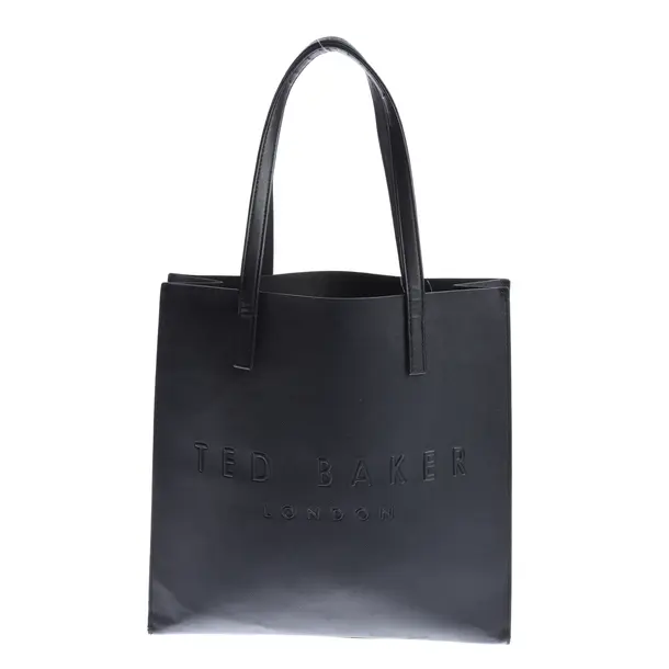 Shoulder Bag in Black, Polyvinyl, Ted Baker
