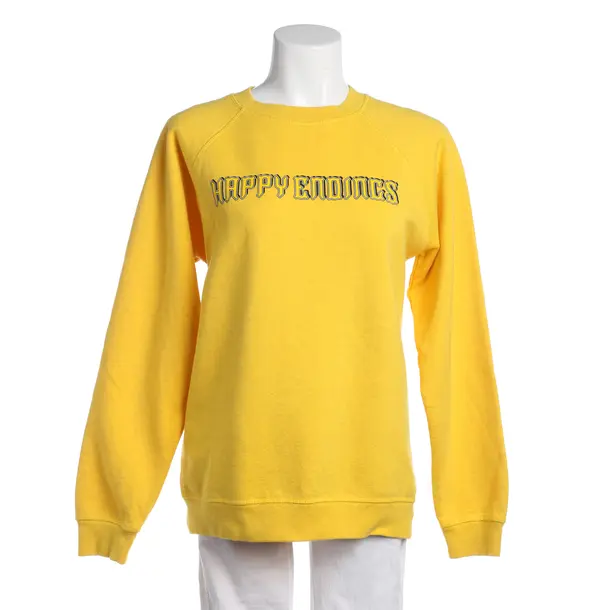 Sweatshirt in Gelb, Baumwolle, Ganni