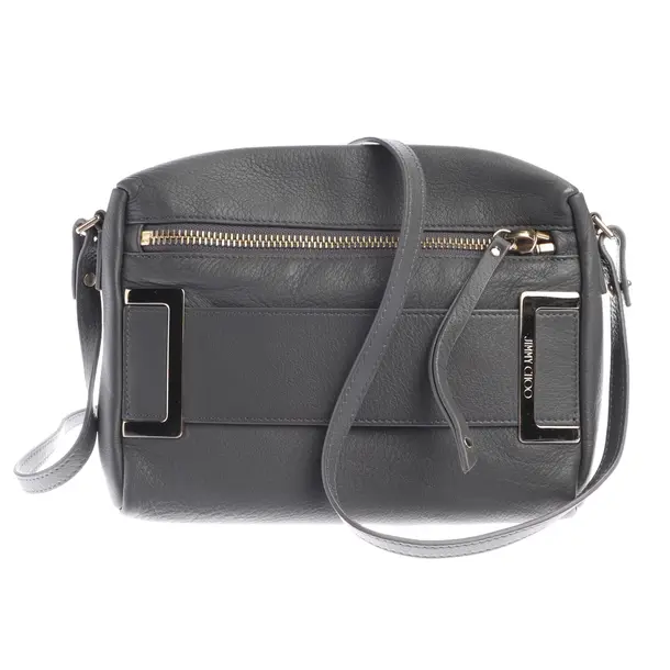 Cross Body Bag in Gray, Leather, Jimmy Choo