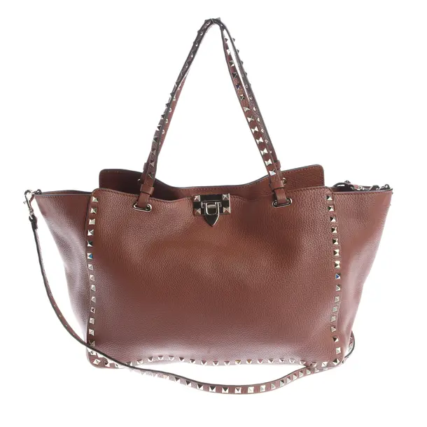 Shopper Bag in Brown, Leather, Valentino