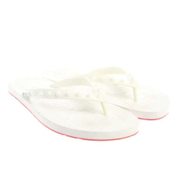 Slides, in White, Christian Louboutin