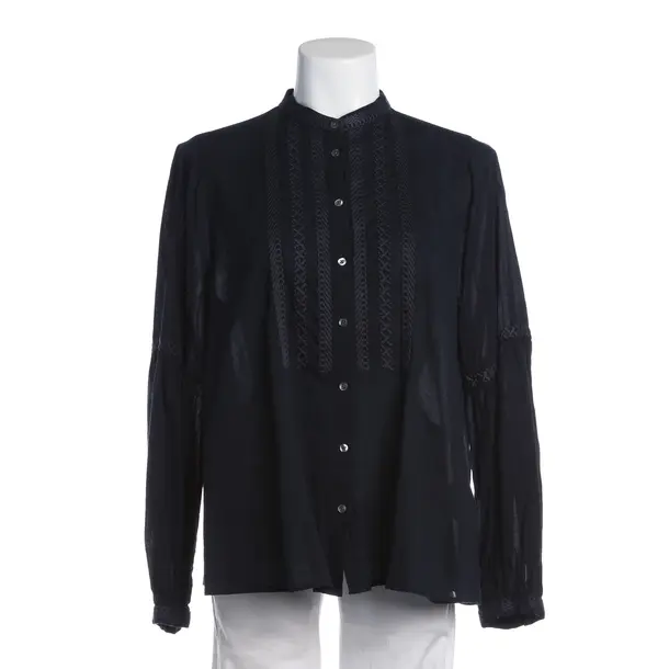 Bluse in Blau, Baumwolle, Closed
