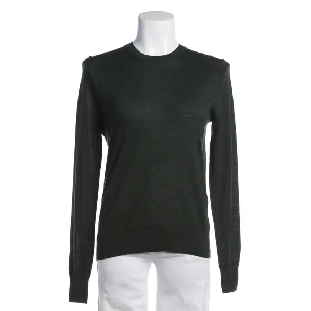 Wool Jumper in Green, Wool, Closed