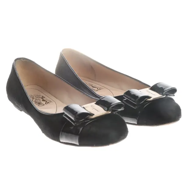 Ballerinas in Schwarz, , Salvatore Ferragamo