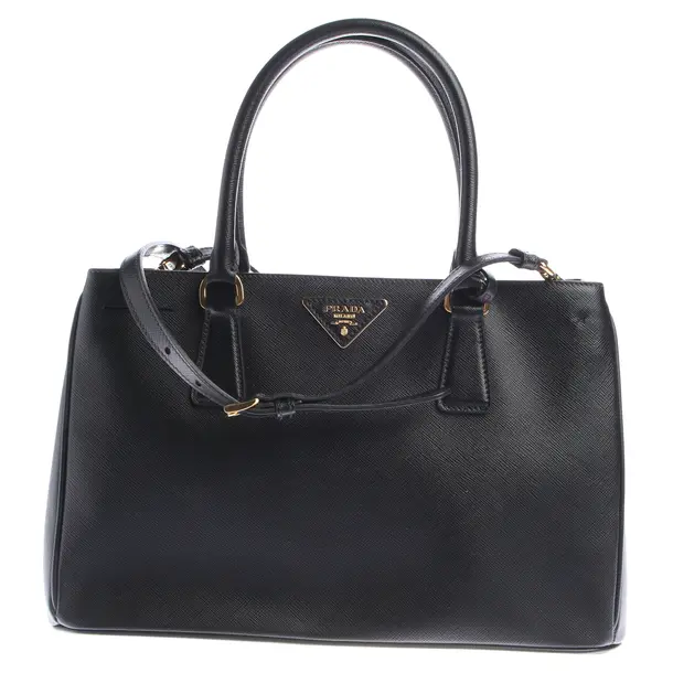 Handtasche in Schwarz, Leder, Prada