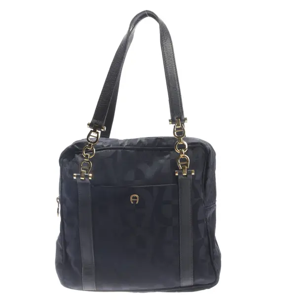 Handbag in Black, Polyester, Aigner