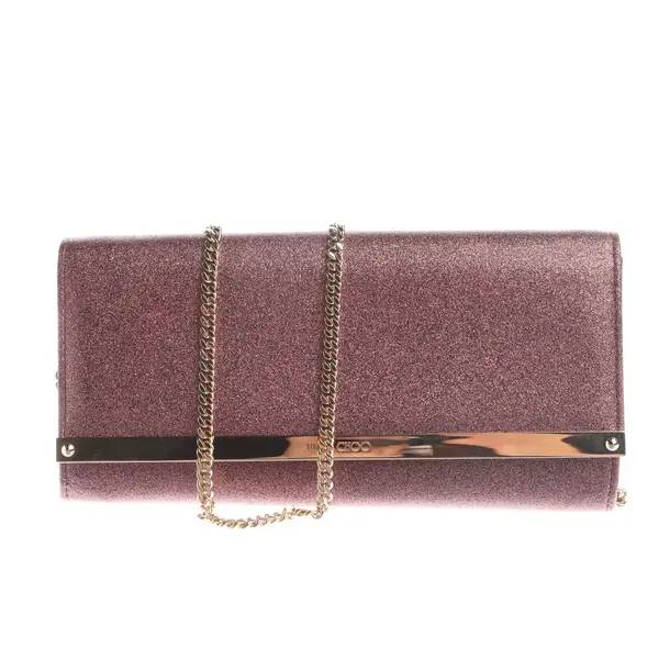 Abendtasche in Rosa, Leder, Jimmy Choo
