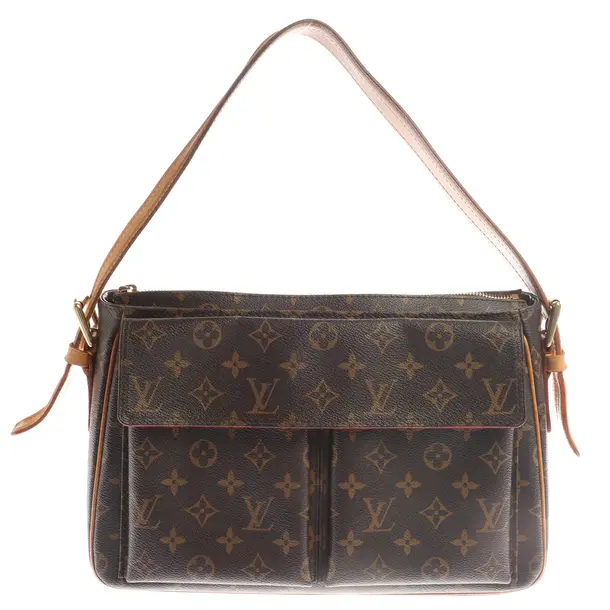 Shoulder Bag in Brown, Canvas, Louis Vuitton
