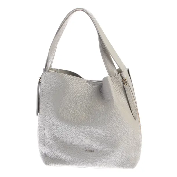 Shoulder Bag in Gray, Leather, Furla